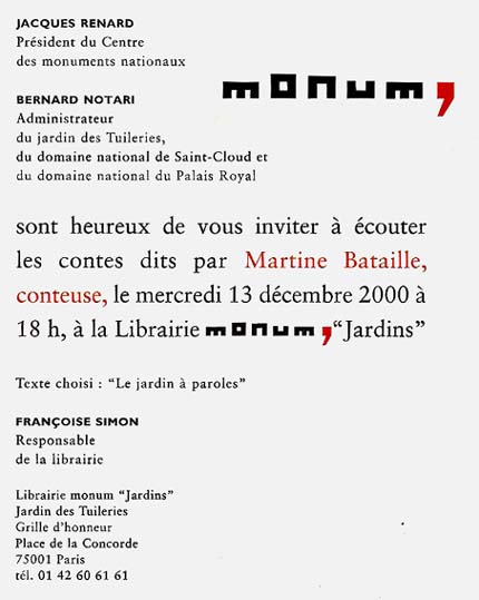 Article Les Tuileries 2000