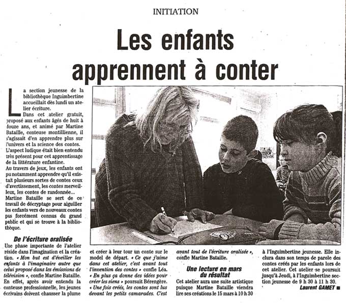 Stage conte - Carpentras
